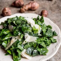 Spinat og jordskokksalat - oppskrift / Et kjøkken i Istanbul