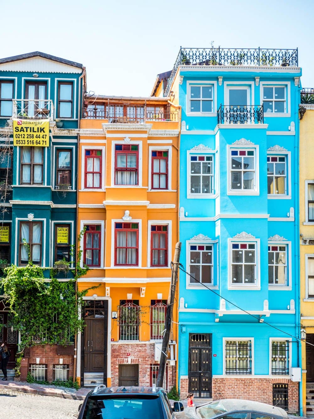 Fargerike hus i Balat, Istanbul