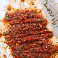 Spicy dippsalat – acili ezme – fra boka Hummus & granateple av Vidar Bergum